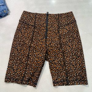 Free People Cheetah Biker Shorts